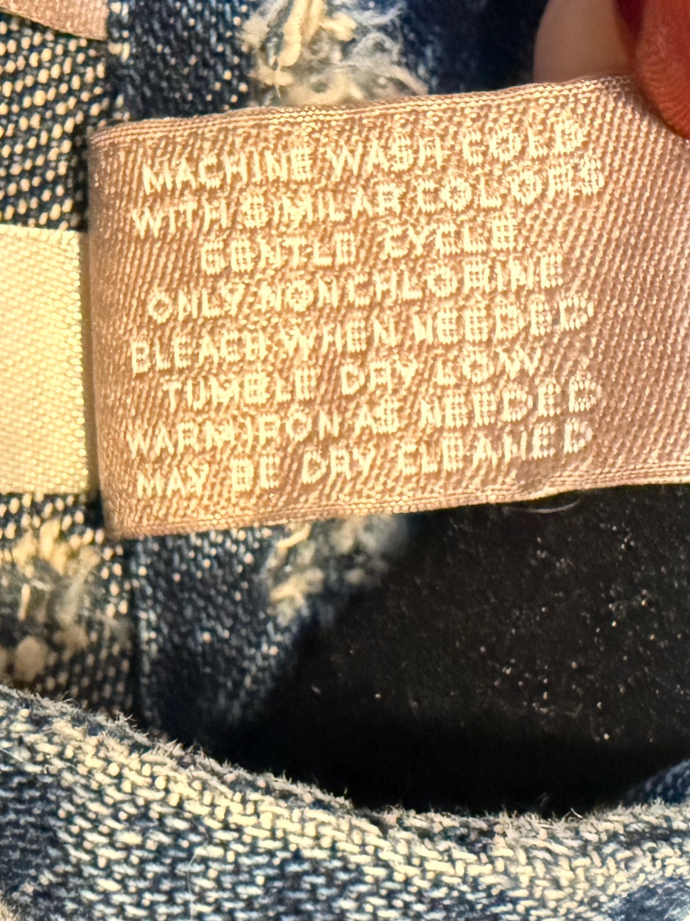 Chico's Perforated Denim Open-Front Shirt Jacket Shacket Blue Size 3/16/XL - Picture 7 of 13